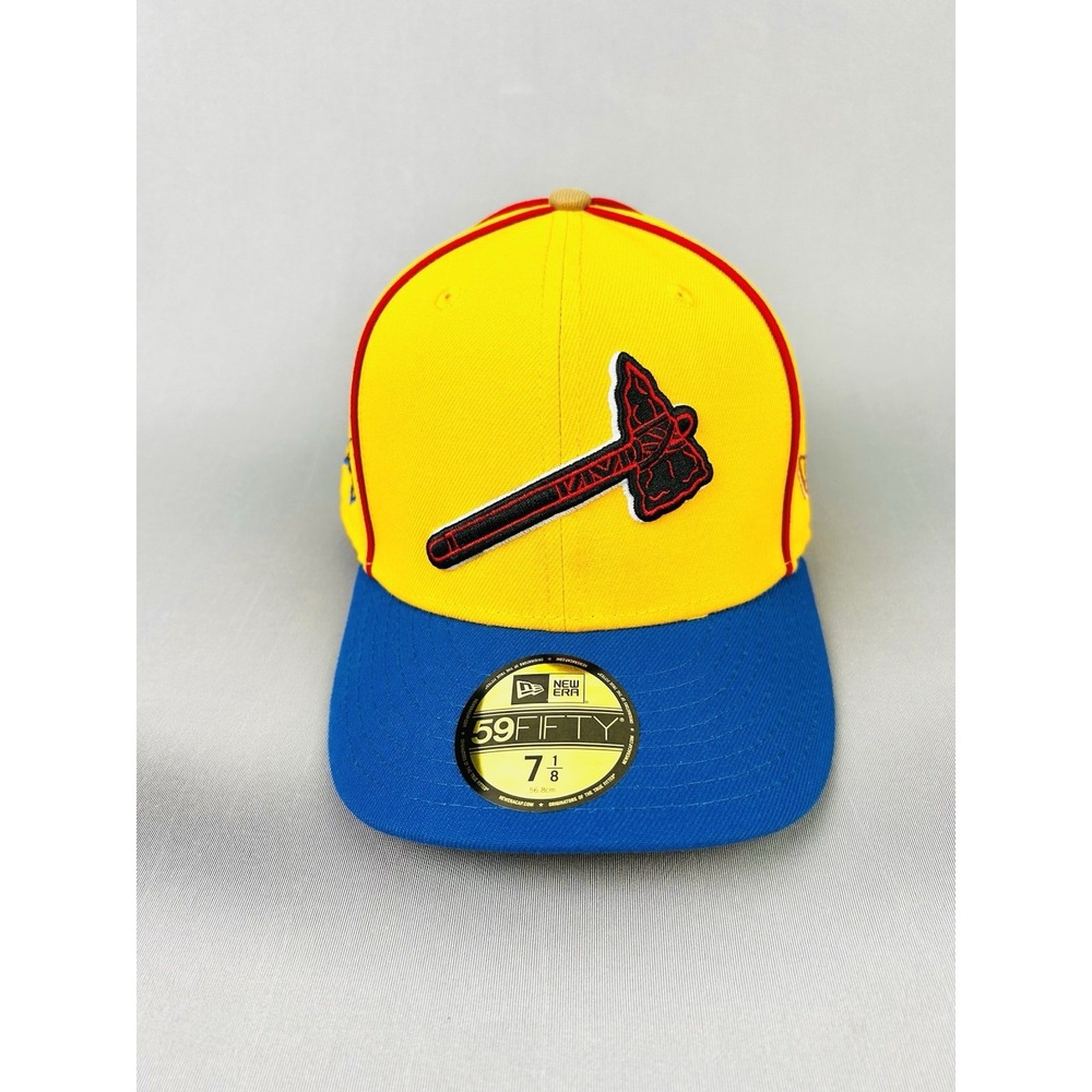 Atlanta Braves‎ 150th Anniversary New Era 7 1/8 FITTED Cap Baseball Hat NEW